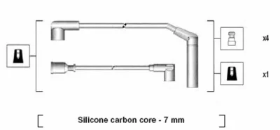 941295040876 MAGNETI MARELLI Комплект проводов зажигания