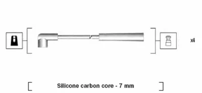 941295050877 MAGNETI MARELLI Комплект проводов зажигания