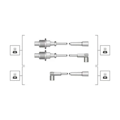 941319170118 MAGNETI MARELLI Комплект проводов зажигания