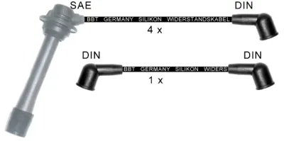 ZK1704 BBT Комплект проводов зажигания