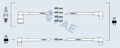 83190 FAE Комплект проводов зажигания