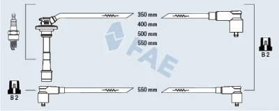 83585 FAE Комплект проводов зажигания