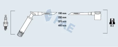 85100 FAE Комплект проводов зажигания