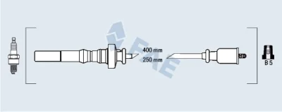 85383 FAE Комплект проводов зажигания