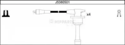 J5380501 NIPPARTS Комплект проводов зажигания