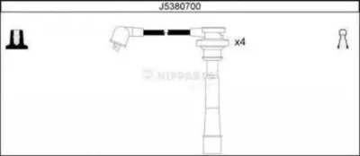 J5380700 NIPPARTS Комплект проводов зажигания