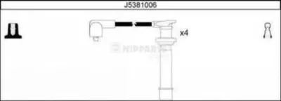 Комплект проводов зажигания NIPPARTS J5381006