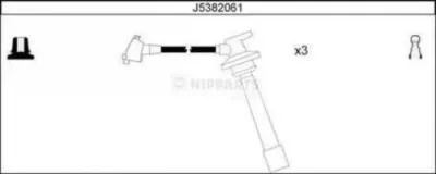 J5382061 NIPPARTS Комплект проводов зажигания