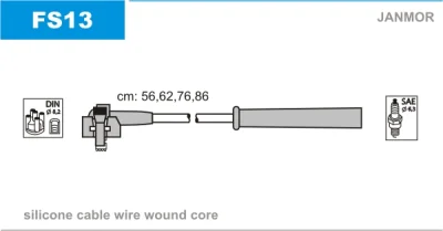 FS13 JANMOR Комплект проводов зажигания