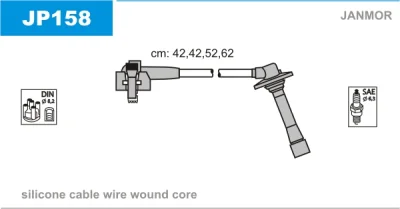 JP158 JANMOR Комплект проводов зажигания