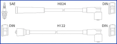 134347 HITACHI/HUCO Комплект проводов зажигания