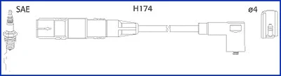 134787 HITACHI/HUCO Комплект проводов зажигания