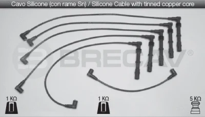 02.509 BRECAV Комплект проводов зажигания