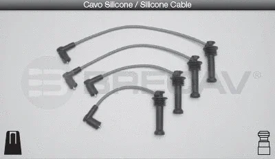 15.550 BRECAV Комплект проводов зажигания