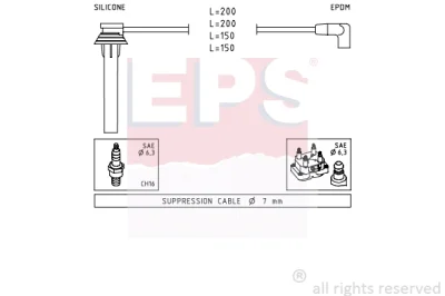 1.501.507 EPS Комплект проводов зажигания