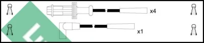 Комплект проводов зажигания LUCAS LUC4131