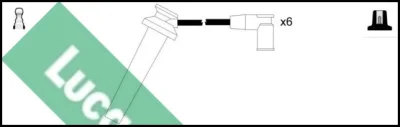 Комплект проводов зажигания LUCAS LUC4458