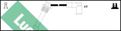 Комплект проводов зажигания LUCAS LUC4470