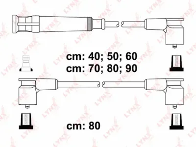 SPC1409 LYNXAUTO Комплект проводов зажигания