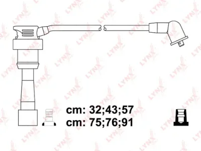 SPC5505 LYNXAUTO Комплект проводов зажигания