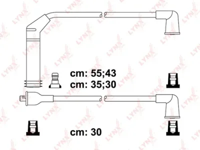 SPC5513 LYNXAUTO Комплект проводов зажигания