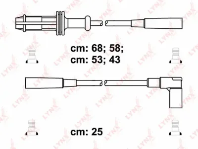 SPC6112 LYNXAUTO Комплект проводов зажигания