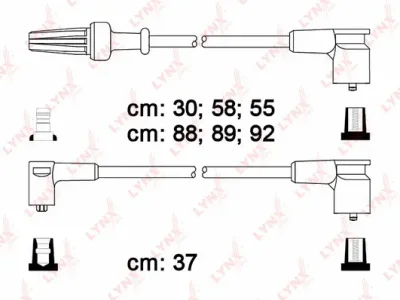 SPC6122 LYNXAUTO Комплект проводов зажигания