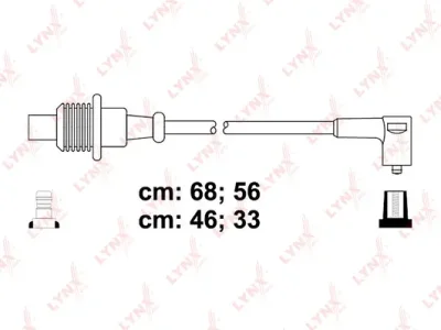 SPC6125 LYNXAUTO Комплект проводов зажигания
