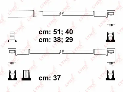 SPC6912 LYNXAUTO Комплект проводов зажигания