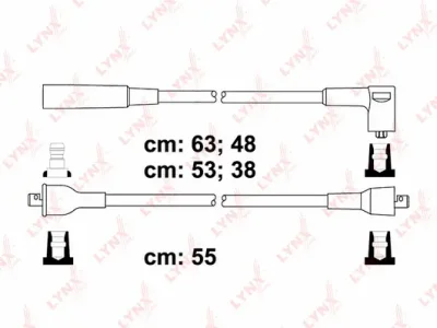 SPC7502 LYNXAUTO Комплект проводов зажигания