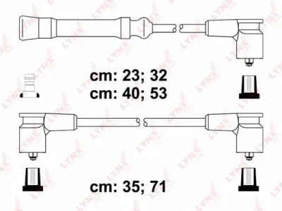 SPC7812 LYNXAUTO Комплект проводов зажигания