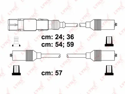SPC8003 LYNXAUTO Комплект проводов зажигания
