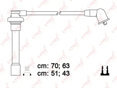 SPE3408 LYNXAUTO Комплект проводов зажигания
