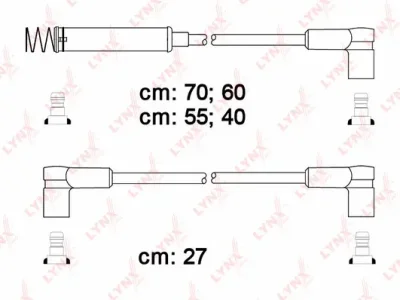 SPE5908 LYNXAUTO Комплект проводов зажигания