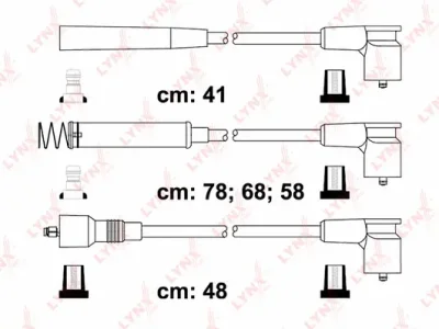 SPE5939 LYNXAUTO Комплект проводов зажигания