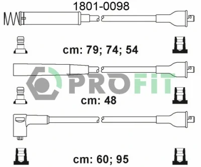 1801-0098 PROFIT Комплект проводов зажигания
