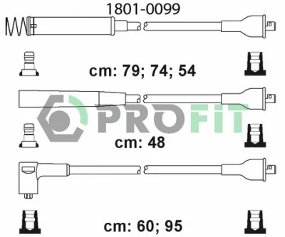 1801-0099 PROFIT Комплект проводов зажигания