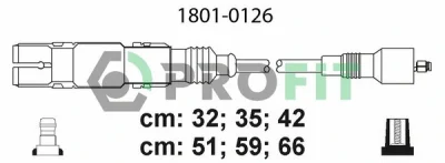 1801-0126 PROFIT Комплект проводов зажигания