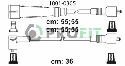 1801-0305 PROFIT Комплект проводов зажигания