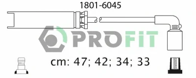 1801-6045 PROFIT Комплект проводов зажигания