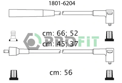 1801-6204 PROFIT Комплект проводов зажигания