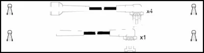 HOES149 LEMARK Комплект проводов зажигания