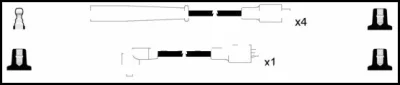 HOES418 LEMARK Комплект проводов зажигания