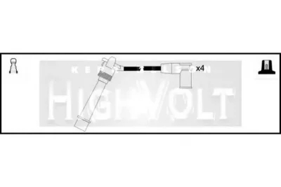 Высоковольтные провода (комплект проводов зажигания) STANDARD OEF107