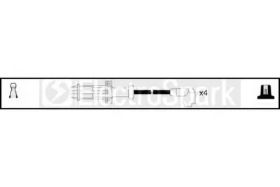 OEK140 STANDARD Высоковольтные провода (комплект проводов зажигания)