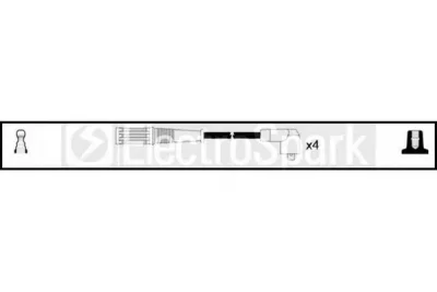 OEK676 STANDARD Высоковольтные провода (комплект проводов зажигания)