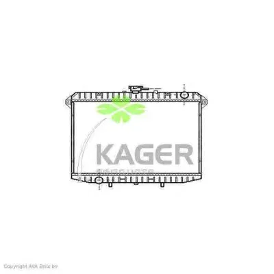 31-0259 KAGER Радиатор охлаждения двигателя