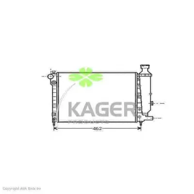 31-0833 KAGER Радиатор охлаждения двигателя