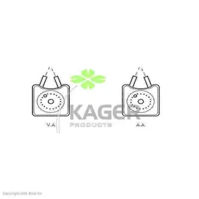 31-1229 KAGER масляный радиатор двигателя