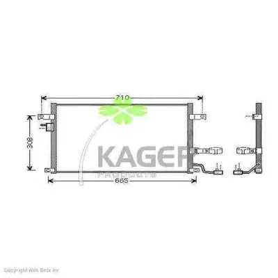 31-2510 KAGER Радиатор кондиционера